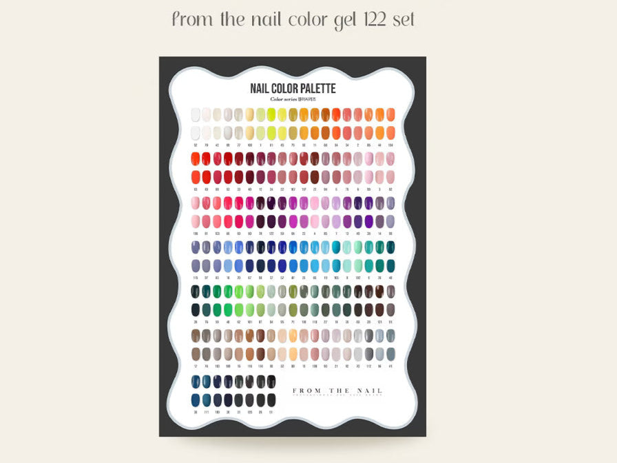 F Gel From The Nail 122 Gel Color Set – 10ml bottles professional gel polish